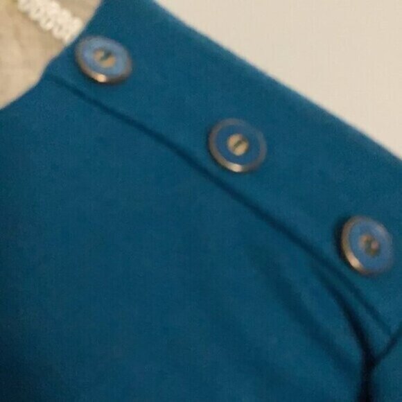 D'ALLAIRD'S Vintage Blue Long Dress Medium / Large - Picture 3 of 14